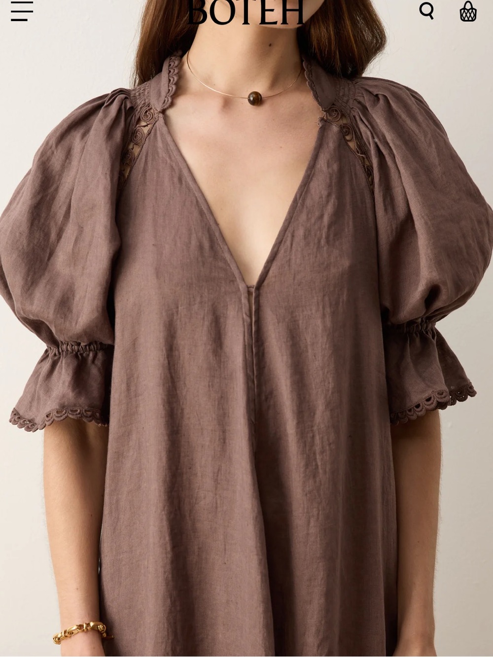 NWT Boteh Myra Smock Maxi Dress - Picture 4 of 6